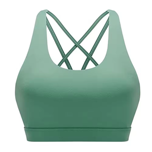 Respirant Compression Conception Logo Personnalisé Soutien-Gorge De Sport Femmes Évacuation De L'humidité Running Fitness Gym Sport Bras - Product Image 5