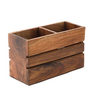 Organizador de Cubiertos de Madera, Dispensador de Utensilios de Cocina, Cesta de Almacenamiento, Estilo Europeo de la Mejor Calidad, Superventas 2023 - Product Image 3