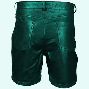 Calzoncillos bóxer de cuero mejor diseñados para eventos y disfraces de Pride Walk ligeros con cremallera para hombres 100% cuero de oveja genuino - Product Image 2