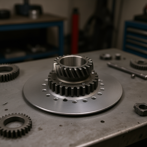 Piñón Z24 con 7 Muelles y Dientes Helicoidales para Transmisiones de Motocicletas - Product Image 3