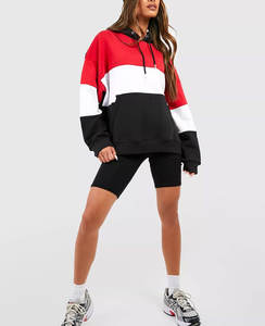 Vente en gros fabricant : Sweat à capuche streetwear personnalisé en molleton oversize avec impression 3D en relief, tricoté uni décontracté pour femme - Product Image 5