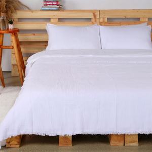 Manta de muselina de algodón tejida personalizada para decoración del hogar, mantas suaves de jacquard para sofá, cama, sala de estar, dormitorio, venta al por mayor - Product Image 2