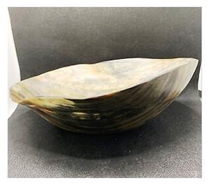 Cuerno de búfalo natural Rústico Moderno Oval Formas redondas Cuerno Plato de afeitar Hecho EN LA India - Product Image 2