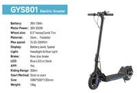 Trottinette électrique de haute qualité, pliable, pour adultes, moteur 350W, batterie longue portée, tout-terrain, pour la ville, portable, charge rapide