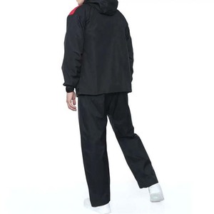 Costume coupe-vent pour hommes à séchage rapide, matière respirante 100% polyester et nylon, meilleure vente d'ensemble coupe-vent pour hommes de couleur unie - Product Image 6