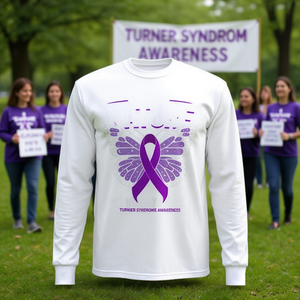 Camiseta de manga larga para los guerreros del síndrome de Turner, ropa promocional de apoyo al equipo de concienciación sobre el TS - Product Image 3