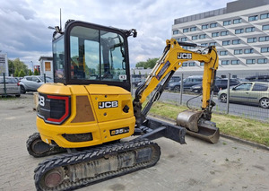 Excavatrice compacte sur chenilles hydraulique robuste JCBB 35Z-1 avec moteur Yanmar, forte puissance de creusement - Product Image 4