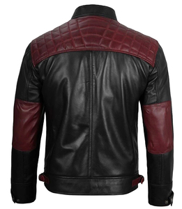 OEM <b>Men's</b> Casual Winter Hooded Moto <b>Biker</b> Style <b>Jacket</b> Premium Quality Waterproof Breathable Windproof Leather Customizable New - Product Image 3