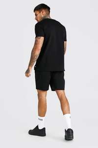 Street Wear Custom Graphic DTG Vintage T-shirt Hombres Camisetas de gran tamaño Hombres Shorts Set - Product Image 2