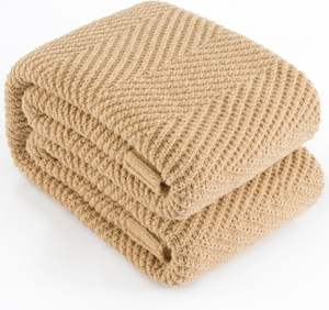 Manta de punto 100% algodón, suave y transpirable, para sofá y cama, personalizada, OEM, venta al por mayor - Product Image 5