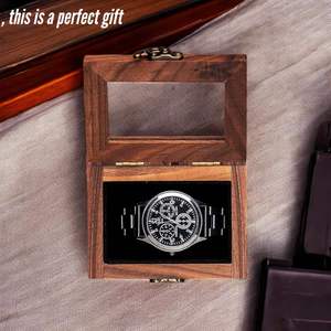 Vintage Wooden Single <b>Watch</b> Box Travel-Friendly Jewelry Storage & Display <b>Case</b> for Men and Women 1-Slot Wristwatch Organizer - Product Image 2