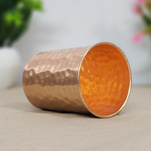 Martellato di progettazione di rame puro prova di perdita di salute consapevole bicchiere per il succo di <span class=keywords><strong>acqua</strong></span> di birra whisky uso <span class=keywords><strong>a</strong></span> scopo nelle case dell'hotel - Product Image 4