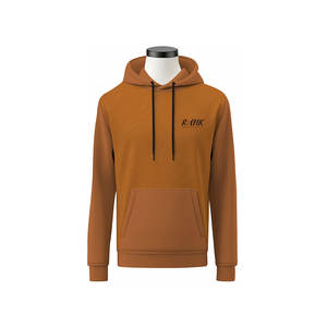 เหมาะสำหรับใส่ลำลองทุกวัน เสื้อฮู้ดดี้ผู้ชายผ้าฝ้ายพรีเมียม พร้อมงานปักแบบกำหนดเอง เสื้อฮู้ดดี้ผู้ชายแบบพื้นฐาน - Product Image 1