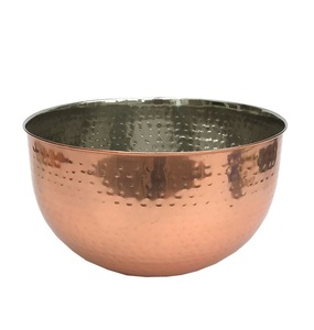Cuenco de cobre de diseño simple para servir frutas, cuenco de cobre para decoración de flores, cuencos de cobre - Product Image 2