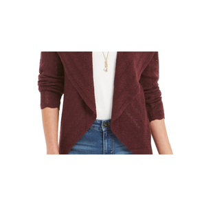 Cardigan da Donna Style & Co, Casual, Taglia XX-Large, Viola, in Lana con Decorazioni Ricamate e Chiusura a Bottoni, per Tutte le Stagioni - Product Image 3