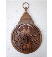 Astrolabe vintage de haute qualité en laiton antique, plaque de calendrier arabe, calendrier persan en laiton, horloge de table gravée, vintage persan