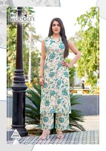 Ensemble coordonné pour femmes imprimé rayonne Maruti Fashion disponible dans toutes les tailles vêtements indiens et pakistanais prix de gros - Product Image 6