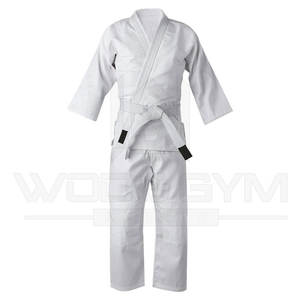 Wholesale 100% Cotton Custom Design Judo Gi <b>White</b> Martial Arts <b>Suits</b> Uniform for Fighters Training Quality Training Gis - Product Image 1