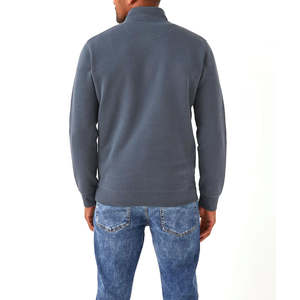 Sweat-shirt à capuche zippé pour homme en molleton bouclette de coton épais de luxe, coupe droite, longueur standard, personnalisable, pour l'hiver, vente en gros - Product Image 2