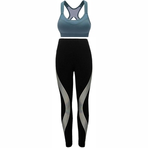 Venta al por mayor de ropa deportiva personalizada de 2 piezas para mujer, ropa deportiva y para yoga, Sujetador deportivo para gimnasio, conjuntos de yoga y fitness - Product Image 1