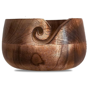 Rustic Wooden Handmade <b>Knitting</b> Tools Bowl Yarn <b>Storage</b> Bowl for Wool Use for at Best Price Price Customized Packing - Product Image 1