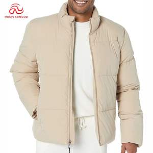 Fabricant de vêtements personnalisé hiver chaud col montant veste zippée fermeture éclair complète Sherpa polaire hommes doudoune - Product Image 1