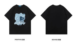 T-shirts Homme Oversize de Haute Qualité, Style Streetwear, Vintage, Délavés à l'Acide, Col Rond, 100% Coton, Grammage Lourd - Product Image 3