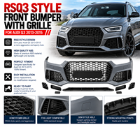 Kit carrosserie ABS de haute qualité RSQ3, pare-chocs avant style RS avec calandre pour modèles Audi Q3 2013-2015