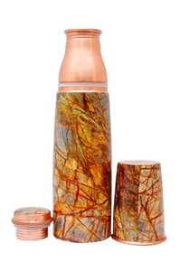 Botella de agua de cobre martillado personalizada de 950 ml, fábrica al por mayor, botella de agua de cobre más vendida, botella de cobre amigable para viajes - Product Image 4