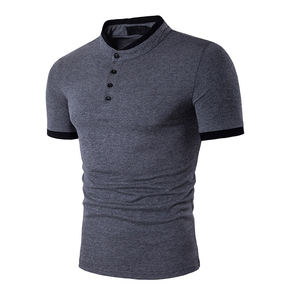 Nouveau T-shirt de polo de golf vierge de couleur unie à impression de logo de marque personnalisée pour hommes d'affaires Service OEM uni respirant à séchage rapide - Product Image 3