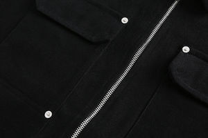 Veste d'hiver zippée en toile de coton épaisse personnalisée de haute qualité pour hommes fabricant OEM à bas quantité minimale de commande - Product Image 5