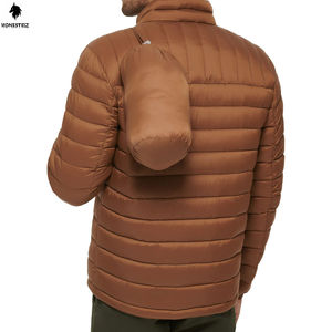 High Quality Customized XL Men's <b>Puffer</b> <b>Jacket</b> New Fashion Casual Streetwear <b>Light</b> Nylon Hood Windproof Zipper Closure Winter - Product Image 3
