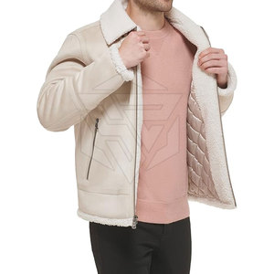 Chaqueta de Piel de Oveja de Alta Calidad Personalizada para Hombre, Chaqueta de Invierno con Forro de Piel de Oveja Genuina, Ecológica, Transpirable y Resistente al Viento - Product Image 4