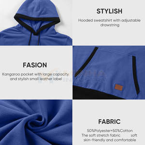 เสื้อฮู้ดดี้ลำลองสั่งทำพิเศษ ทรงโอเวอร์ไซส์ ผ้าคอตตอนผสม เนื้อผ้าเบา ทนทาน ผลิตในประเทศปากีสถาน - Product Image 6