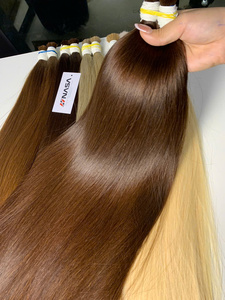 Premium Chaud En Gros Brun Couleur Nuances En Vrac Vierge Super Double Dessiné Droite Ondulés Vietnamien Cru Cheveux Couleur Foncé - Product Image 5
