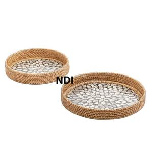 ถาดเสิร์ฟอาหารสำหรับอาหารเช้าและกาแฟถาดเสิร์ฟทำจากไม้สำหรับอาหารเช้าใช้งานได้หลากหลาย - Product Image 4