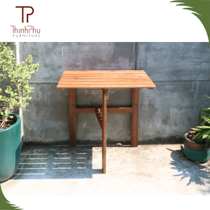 Best Quality Natural Wood Durable Foldable Extendable Modern Design Customizable Top Restaurant Use Outdoor Living Home - Product Image 4