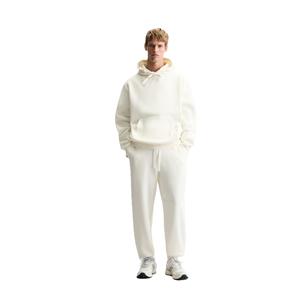 100% coton vêtements pour hommes hiver et automne sweats à capuche et pantalons de survêtement deux pièces ensembles Fitness respirant Jogging costume - Product Image 3