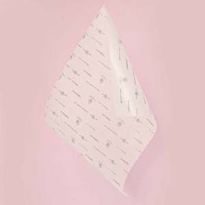 Papier alimentaire anti-graisse Polythene 60 gr. blanc - Fond blanc personnalisé et logo 1/2 couleur - 2 couleurs - Product Image 4