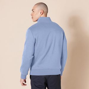Sweat-shirt en polaire à fermeture éclair sur le devant pour homme moderne, respirant, décontracté chic, chaud, doux au toucher, mouvement fluide, cadre relaxant, frais - Product Image 2
