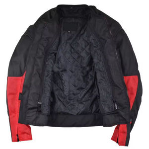 เสื้อแจ็คเก็ตหนังแท้สำหรับผู้ชายแบบกำหนดเองสำหรับขี่มอเตอร์ไซค์แข่ง ผลิตโดยโรงงานในปากีสถาน รับผลิตแบบ OEM ขายส่ง พร้อมอุปกรณ์ป้องกันสำหรับขี่มอเตอร์ไซค์ ออกแบบโลโก้ได้ - Product Image 6