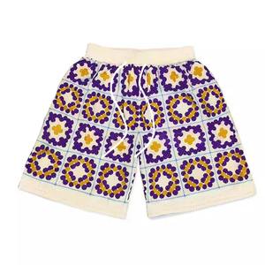 2026 Summer Men's Casual Breathable Quick-Drying Knitted Board Shorts with <b>Drawstring</b> Closure High Waist Eco-Friendly Pockets - Product Image 5