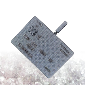 925 <b>Sterling</b> <b>Silver</b> 24kt Gold plated Credit Card VVS Natural Moissanite Lab Grown Diamond Hip-Hop Fine Jewelry <b>Pendants</b> & Charms - Product Image 3