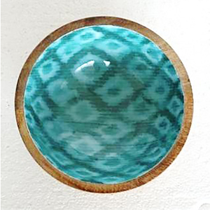 Customized Acacia Wood <b>Bowl</b> <b>Set</b> With Enamel Design for Serving <b>Soup</b> Food Nuts Home Wedding Kitchen Accessories Table Decor - Product Image 4