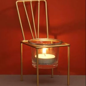 Portavelas de hierro Vintage, soporte de Metal hecho a mano para decoración de eventos de boda y oficina en casa - Product Image 1