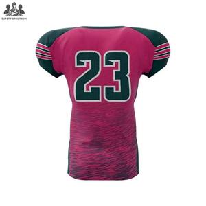 Uniformes de Fútbol Americano Personalizados de Alta Calidad, 100% Poliéster, Transpirables, de Secado Rápido, Manga Corta - Product Image 6