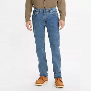 Comfortable <b>Super</b> <b>Stretch</b> High Street Winter Men's Denim <b>Jeans</b> with Fleece Lining Competitive Price - Product Image 6