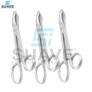 Vente en gros de qualité supérieure Logo personnalisé imprimé Nouvelle arrivée Ciseaux chirurgicaux à bandage en acier inoxydable SUAVE SURGICAL - Product Image 3