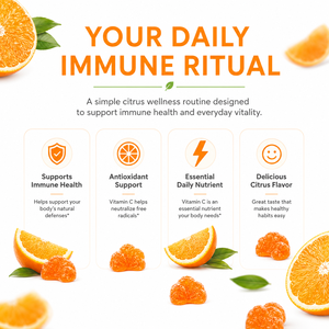 Gummies en vrac à base de baies d'églantier, de zinc, de vitamine C et de vitamine D3 (250 mg) pour la défense immunitaire quotidienne, à base de pectine, supplément végétalien - Product Image 4