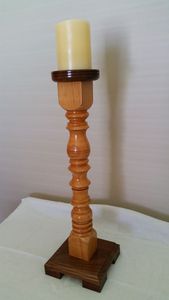 Bougeoir en bois décor de noël bol de récipient en bois vide bougie en bois faite à la main bocaux de bougie uniques - Product Image 6